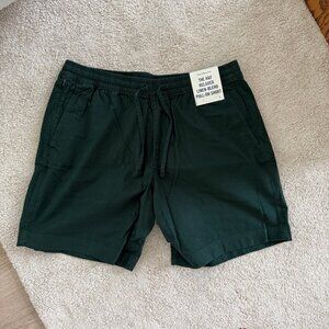 Relaxed Linen-Blend Pull-On Short